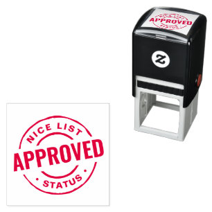 Leuke lijst status leuke slimme kerst zelfinktende stempel