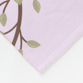 Leuke Lila bloemenkrans Baby Milestone Fleece Deken (Hoek)