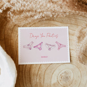 Leuke Lingerie Douche Bachelorette Panty Spelbord Poster