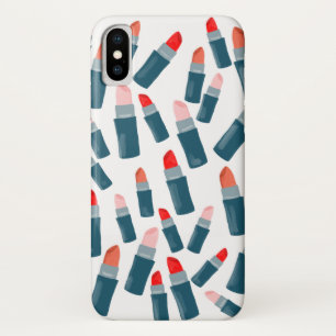 Leuke lippenstift: hoofdletters wit iPhone x hoesje