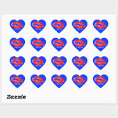 Leuke lippenstift kusjes Miss You Romantische LIP  Hart Sticker (Vel)