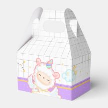 Leuke Llama Eenhoorn Rainbow Party Favor Box