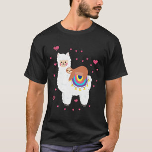 Leuke Llama Sloth Beste Vrienden Gelukkig T-shirt
