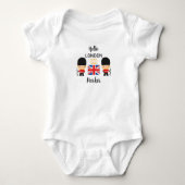 Leuke London Guards Baby Jongen Naam Engeland Romper (Voorkant)