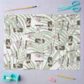 Leuke luiaard dierlijk patroon in wild bos tissuepapier (Craft)