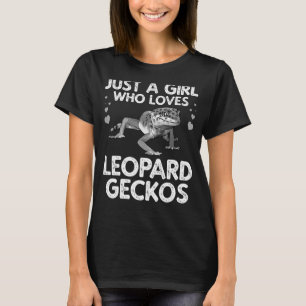 Leuke luipaard gekko voor vrouwen meisjes luipaard t-shirt