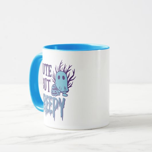 Leuke maar griezelige geest Jack-O' lantaarn Hallo Mok (Voorkant links)