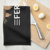 Leuke maar verwilderde grappige luiaard voor diere theedoek (Quarter Fold)