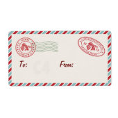 Leuke  Mail Holiday Gift Label (Voorkant)