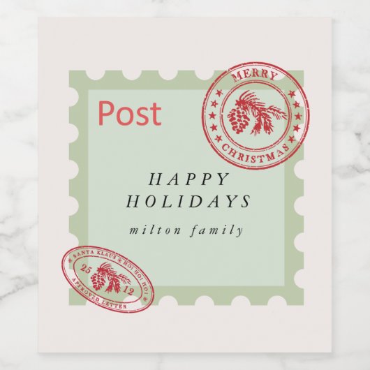 Leuke  Mail Vakantie Wijnlabel Wijn Etiket (Enkel label)