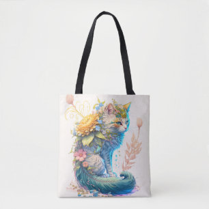 Leuke Majestic Kitty Kat Illustratie Draagtas