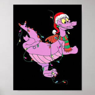 Leuke Malse Draak Beeldje Lichtjes Kerst Poster