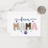 Leuke Mama Notitiekaartje (Voorkant / Achterkant in situ)