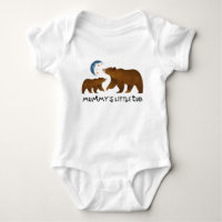 Leuke mama's kleine welp Baby Bodysuit