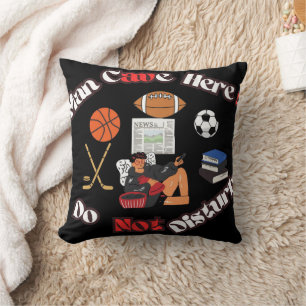 Leuke Man grot hier! vierkant Sierkussen