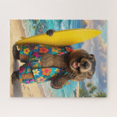 Leuke Marmot Surf Puzzel (Horizontaal)