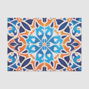 Leuke Marokkaanse tegel patroon decoupage Tissuepapier