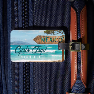 Leuke MEIDEN REIS! Mexico Custom Bagagelabel