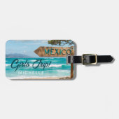 Leuke MEIDEN REIS! Mexico Custom Bagagelabel (Voorkant horizontaal)