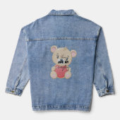 Leuke meisjes jassen ,lover meisjes denim jacket (Achterkant)