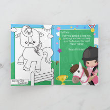 Leuke Meisjes Ruitersport Kleurplaat Verjaardag