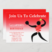 Leuke Meisjes Softball Custom Verjaardag Party Uit Kaart (Voorkant / Achterkant)