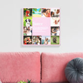 Leuke Meisjesachtige Roze Zus Definitie Fotocollag Canvas Afdruk (Insitu (Woonkamer))