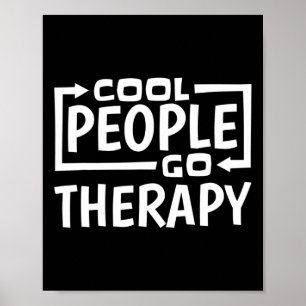 Leuke mensen gaan therapie poster