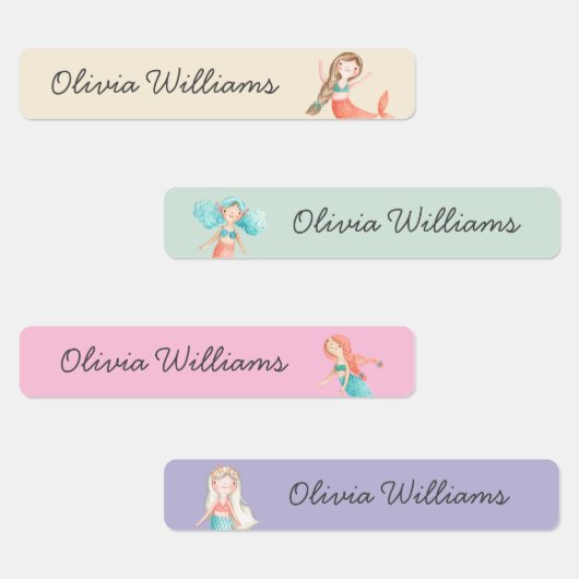 Leuke Mermaids Day Care School Naam Kleding Labels (Groep)