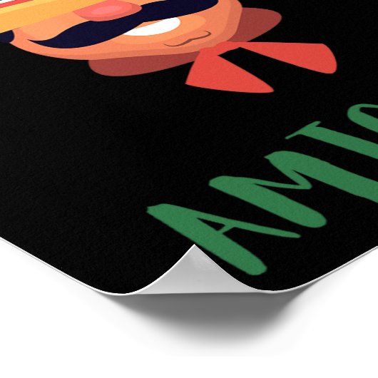 Leuke Mexicaanse Amigo #1 Groep Matching DIY Hallo Poster (Hoek)
