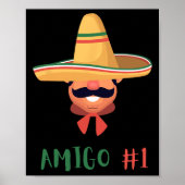 Leuke Mexicaanse Amigo #1 Groep Matching DIY Hallo Poster (Voorkant)