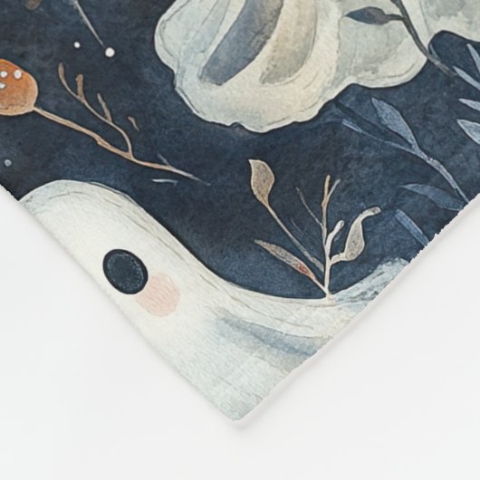 Leuke Midnight Ghosts Fleece Deken (Hoek)