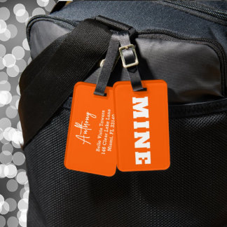 Leuke MINE Gepersonaliseerde Bagage Tag Bagagelabel