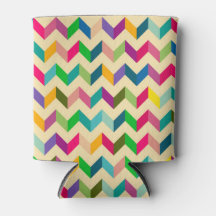 Leuke Mini Retro Regenboog Chevron Patroon Foam Co