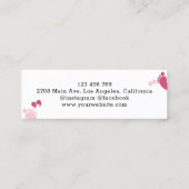 Leuke Minimale Babysitten service Kinderopvang Mini Visitekaartje (Achterkant)