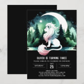 Leuke minimalistische leeuwenverjaardag kaart (Voorkant / Achterkant)