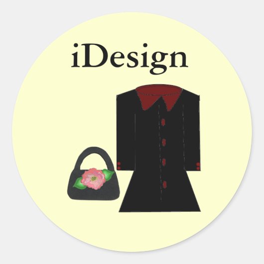 Leuke Mode - iDesign Ronde Sticker (Voorkant)