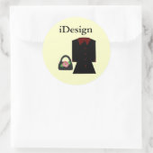 Leuke Mode - iDesign Ronde Sticker (Tas)