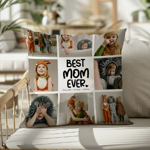 Leuke moderne 'BESTE MOEDER Ooit' 6 foto Kussen