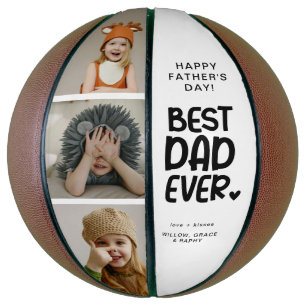 Leuke moderne 'BESTE PAPA OOIT' 3 foto Basketbal