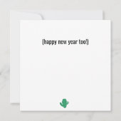 Leuke Moderne Cactussen Vrolijk Kerstfeest Platte  (Achterkant)