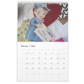 Leuke moderne fotocollage kalender (Feb 2026)