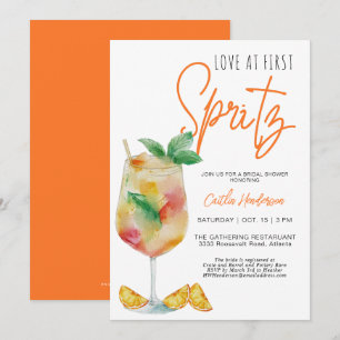 Leuke moderne liefde bij eerste Spritz Vrijgezelle Kaart