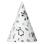 Leuke Moderne Panda Kids Verjaardag Feesthoedjes (Links)