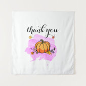 leuke moderne pompoenliefhebbers , woordkunst wandkleed (Voorkant)