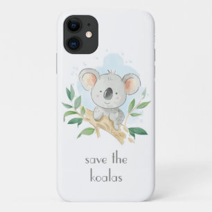 Leuke moderne red de koala's   Australië iPhone 11 Hoesje