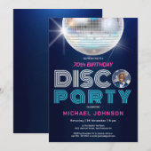 Leuke Moderne Retro Fotodisco 70ste Verjaardagsfee Kaart (Voorkant / Achterkant)