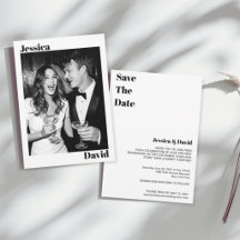 Leuke & Moderne 'Save The Date'-kaart