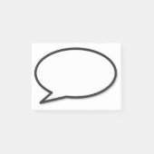 Leuke moderne spraakballon in stripstijl post-it® notes (Voorkant)