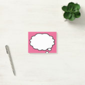 Leuke moderne stripboek denk bubbel roze post-it® notes (Kantoor)
